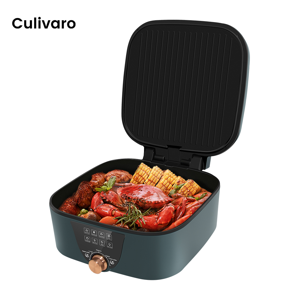 Culivaro 2-In-1 Hot Pot & BBQ, Non-Stick, Electric